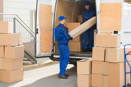 Commercial moving team planning an office relocation in Balham
