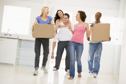 House removal team planning a move in Balham outside a residential property