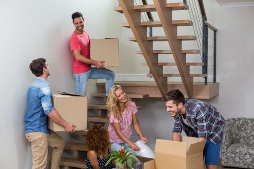 Removal team planning a flat move in Balham