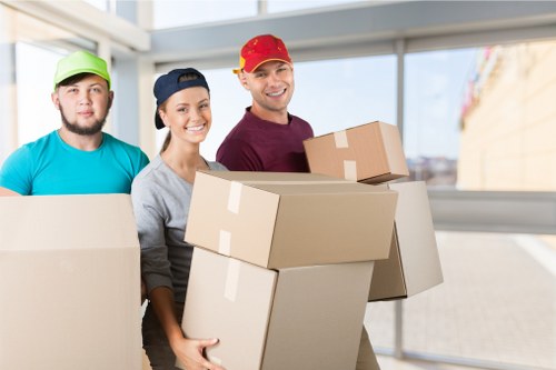 Professional movers handling a house removal in Balham