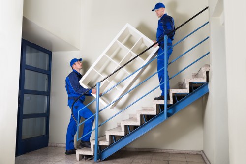 Careful loading of household furniture for a local Balham move