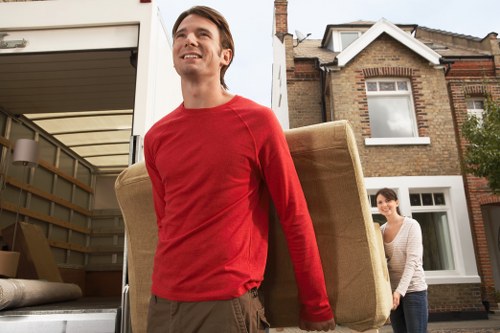 Local helper loading items for a Balham relocation