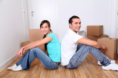 Local packing materials and boxes ready for a move in Balham