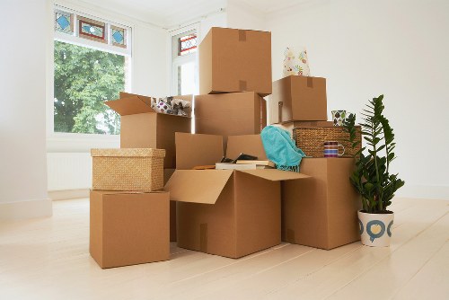 Local removals van loaded for a Balham home move on a residential street