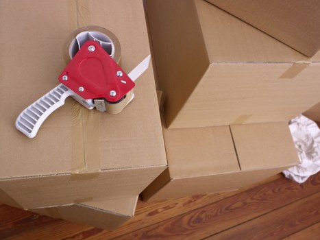 Careful boxing and labelling of household items during a Balham move